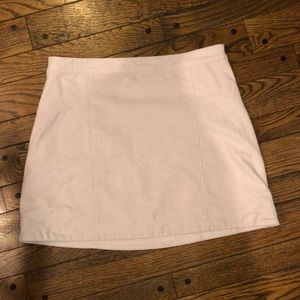 Abercrombie & Fitch Light Pink Suede Skirt